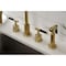 Kingston Brass KS8727CKLBS Widespread Kitchen Faucet with Brass Sprayer, Brushed Brass KS8727CKLBS - alternate 6